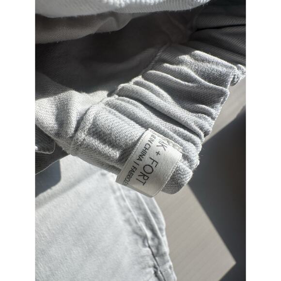 OAK + FORT Women Wide leg Pants Light Gray Zip Button XS - Picture 4 of 5